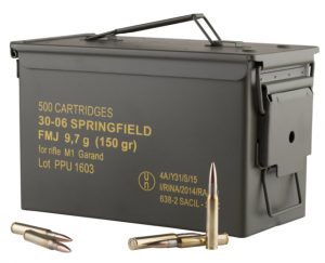 .30-06 Springfield Ammunition (PPU) 150 grain 1000 Rounds