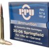 .30-06 Springfield Ammunition (PPU) 150 grain 20 Rounds