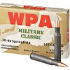 .30-06 Springfield Ammunition (Wolf Ammo) 145 grain 500 Rounds