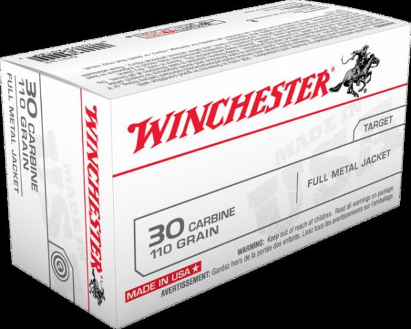 .30 Carbine Ammunition (Winchester) 110 grain 50 Rounds