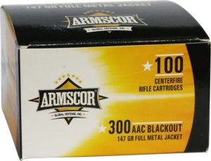 .300 AAC Blackout Ammunition (Armscor Precision Inc) 147 grain 100 Rounds