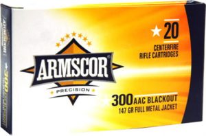 .300 AAC Blackout Ammunition (Armscor Precision Inc) 147 grain 20 Rounds