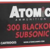 .300 AAC Blackout Ammunition (Atomic Ammunition) 260 grain 20 Rounds