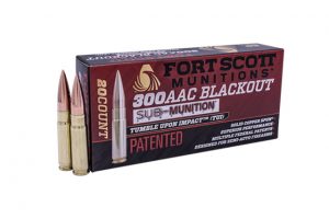 .300 AAC Blackout Ammunition (Fort Scott Munitions) 190 grain 20 Rounds