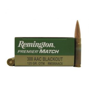 .300 AAC Blackout Ammunition (Remington) 125 grain 20 Rounds