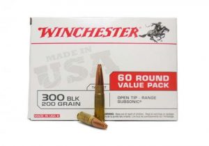 .300 AAC Blackout Ammunition (Winchester) 200 grain 60 Rounds