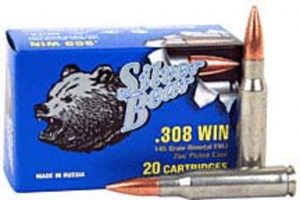 .308 Winchester Ammunition (Bear Ammunition) 140 grain 20 Rounds