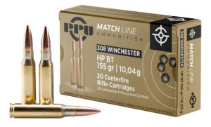 .308 Winchester Ammunition (PPU) 155 grain 20 Rounds