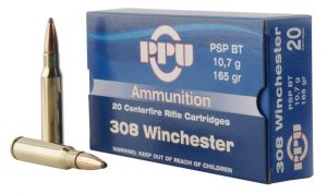 .308 Winchester Ammunition (PPU) 165 grain 20 Rounds