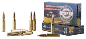 .308 Winchester Ammunition (PPU) 168 grain 20 Rounds