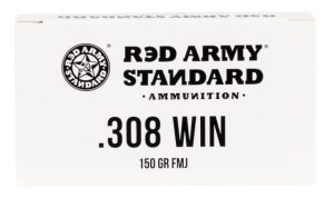 .308 Winchester Ammunition (Red Army Standard) 150 grain 20 Rounds