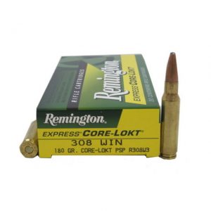 .308 Winchester Ammunition (Remington) 180 grain 20 Rounds