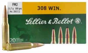 .308 Winchester Ammunition (Sellier & Bellot) 180 grain 20 Rounds