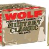 .308 Winchester Ammunition (Wolf Ammo) 168 grain 1000 Rounds
