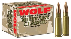 .308 Winchester Ammunition (Wolf Ammo) 168 grain 500 Rounds