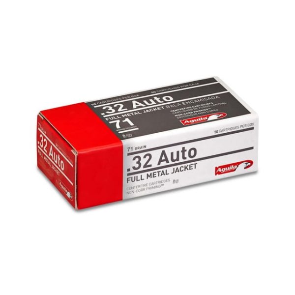 .32 ACP Ammunition (Aguila Ammunition) 71 grain 50 Rounds