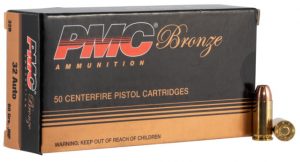 .32 ACP Ammunition (PMC Ammunition) 60 grain 50 Rounds