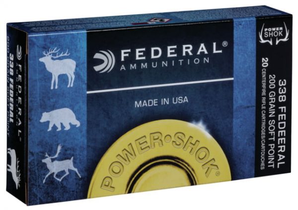.338 Federal Ammunition (Federal Premium) 200 grain 20 Rounds