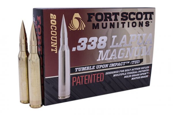 .338 Lapua Magnum Ammunition (Fort Scott Munitions) 250 grain 20 Rounds