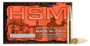.338 Lapua Magnum Ammunition (HSM Ammunition) 300 grain 20 Rounds