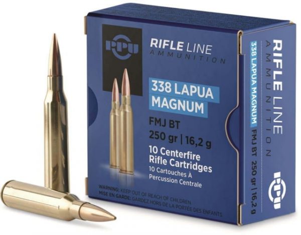 .338 Lapua Magnum Ammunition (PPU) 250 grain 10 Rounds