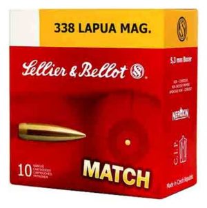 .338 Lapua Magnum Ammunition (Sellier & Bellot) 250 grain 10 Rounds