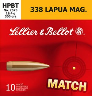 .338 Lapua Magnum Ammunition (Sellier & Bellot) 300 grain 10 Rounds