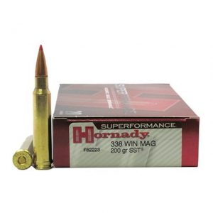 .338 Winchester Magnum Ammunition (Hornady) 200 grain 20 Rounds