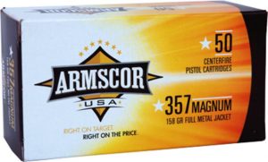 .357 Magnum Ammunition (Armscor Precision Inc) 158 grain 50 Rounds