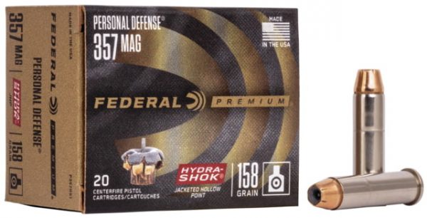 .357 Magnum Ammunition (Federal Premium) 158 grain 20 Rounds