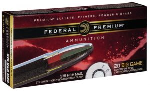 .375 H&H Magnum Ammunition (Federal Premium) 250 grain 20 Rounds