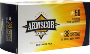 .38 Special Ammunition (Armscor Precision Inc) 158 grain 50 Rounds