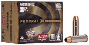 .38 Special Ammunition (Federal Premium) 110 grain 20 Rounds