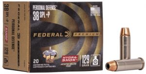 .38 Special +P Ammunition (Federal Premium) 129 grain 20 Rounds