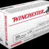 .38 Special +P Ammunition (Winchester) 125 grain 50 Rounds