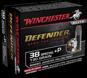 .38 Special +P Ammunition (Winchester) 130 grain 20 Rounds