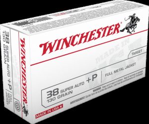 .38 Super Ammunition (Winchester) 130 grain 50 Rounds