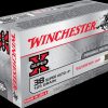 .38 Super +P Ammunition (Winchester) 125 grain 50 Rounds