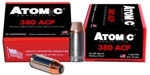 .380 ACP Ammunition (Atomic Ammunition) 90 grain 20 Rounds