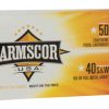 .40 S&W Ammunition (Armscor Precision Inc) 180 grain 50 Rounds