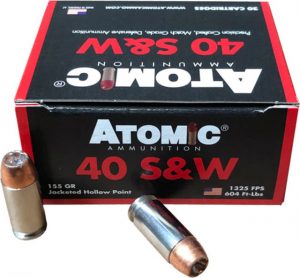 .40 S&W Ammunition (Atomic Ammunition) 155 grain 20 Rounds
