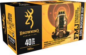 .40 S&W Ammunition (Browning) 165 grain 100 Rounds
