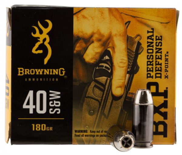 .40 S&W Ammunition (Browning) 180 grain 20 Rounds