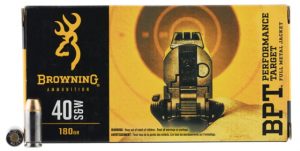 .40 S&W Ammunition (Browning) 180 grain 50 Rounds