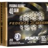 .40 S&W Ammunition (Federal Premium) 165 grain 20 Rounds