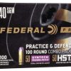 .40 S&W Ammunition (Federal Premium) 180 grain 100 Rounds