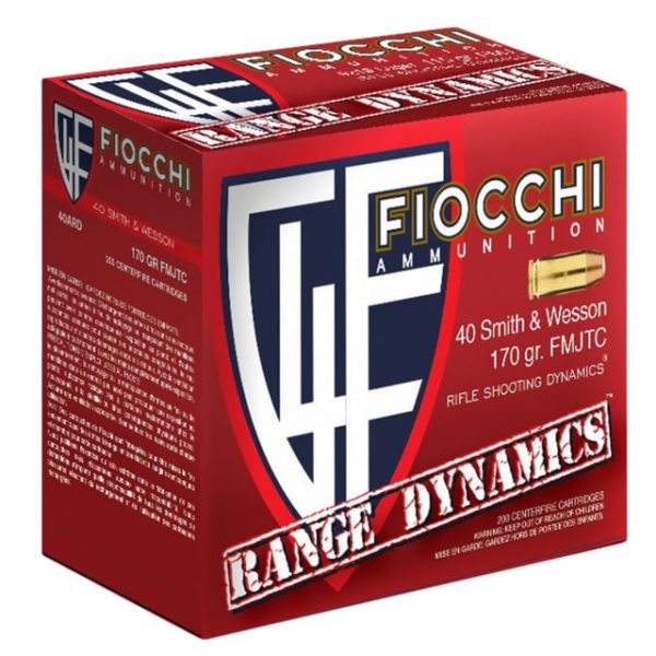 .40 S&W Ammunition (Fiocchi) 170 grain 200 Rounds