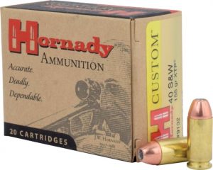 .40 S&W Ammunition (Hornady) 155 grain 20 Rounds
