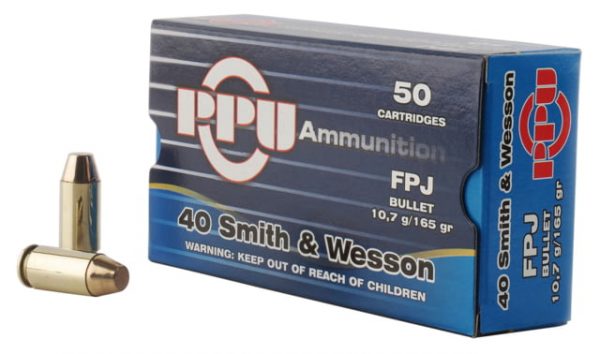 .40 S&W Ammunition (PPU) 165 grain 50 Rounds