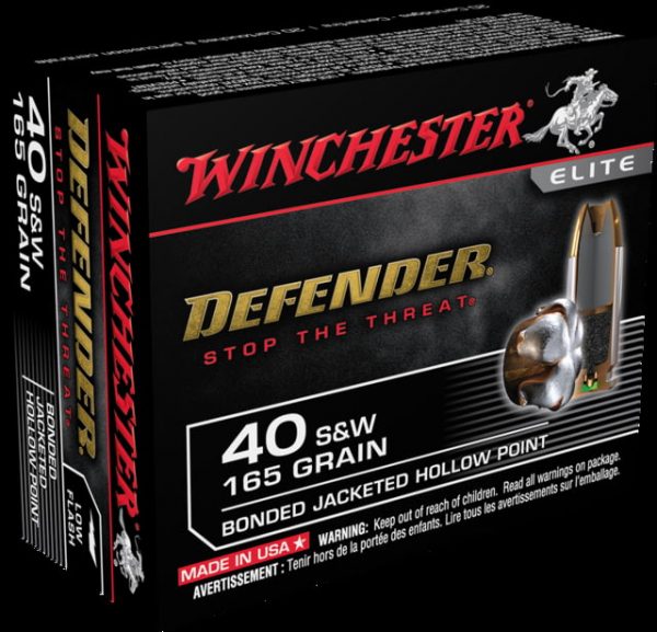 .40 S&W Ammunition (Winchester) 165 grain 20 Rounds